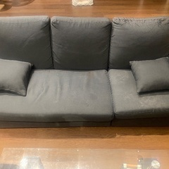 ソファ＆ガラステーブルの画像