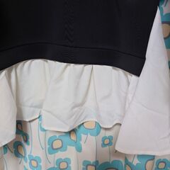 新品タグ付き【ダイバー素材フーディ】シャツ素材ドッキング／フリーサイズの画像