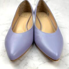 【超美品】HIMIKO ヒミコ レザー パンプス ラベンダー 23.5の画像