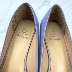 【超美品】HIMIKO ヒミコ レザー パンプス ラベンダー 23.5の画像