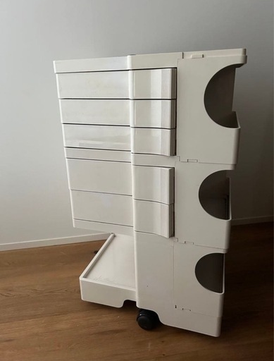 【配送相談可】B-LINE 白　ボビーワゴン ボビーライン　3段5トレイ　白