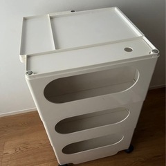 B-LINE 白　ボビーワゴン ボビーライン　3段5トレイ　白の画像