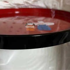 【新品】山中漆器　丸盆　立雛の画像