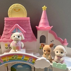 シルバニアファミリー　みんなのおひさまほいくえん　お人形などせっとセット　の画像