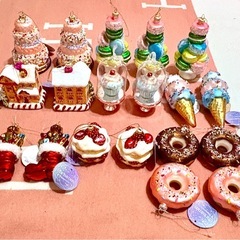 Francfranc オーナメントセット・バラ(56個)・ガーランド　お纏め売りの画像