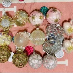 Francfranc オーナメントセット・バラ(56個)・ガーランド　お纏め売りの画像