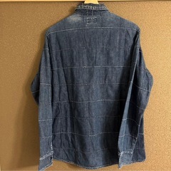 KAPITALキャピタル　チェック柄デニムシャツの画像