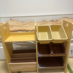 リトルプリンセス 2Wayブック&小物収納 チョコレートブラウン&カフェオレの画像