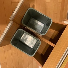 簡易清掃済　分別ゴミ箱キャスター付きの画像