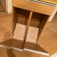 簡易清掃済　分別ゴミ箱キャスター付きの画像