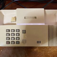 【昭和レトロ】電話機　プッシュホン　800-2P 日本電信電話株式会社　認定番号 P85-0121-0【動作未確認】の画像