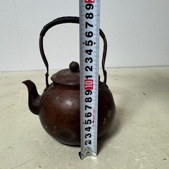 銅瓶？　詳細不明鉄瓶古道具古民具やかんケトルジャンクの画像