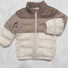 【定価3999円】ユニクロ　サイズ90 ライトウォームパデットウ...