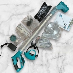 【2025最新型】電動草刈り機 充電式 軽量 静音 伸縮可 多替刃付き コードレス 刈払機 芝刈り機 角度調整 草刈機 マキタ18vバッテリー互換　の画像