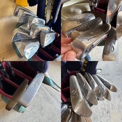 　中古品　ゴルフクラブセット　ゴルフバッグ　　クラブ　ドライブ　アイアン　パター　セット売り　まとめ売り　カバー付きの画像