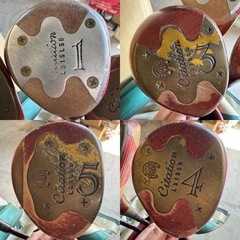 　中古品　ゴルフクラブセット　ゴルフバッグ　　クラブ　ドライブ　アイアン　パター　セット売り　まとめ売り　カバー付きの画像