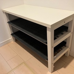 IKEA TJUSIG/シューシグ 靴収納ベンチ3段の画像