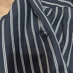美品❣️ SHOO LA RUE　七分袖　シャツ　ストライプ　Lの画像