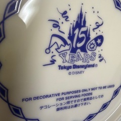 ディズニー15年記念ぷれーとプレートの画像