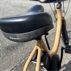 Panasonic 電動アシスト自転車 ベージュ系の画像