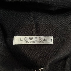 レディース　ニット　パーカー　ショート丈の画像