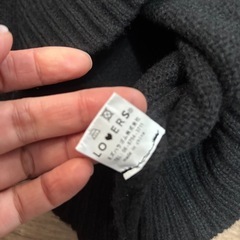 レディース　ニット　パーカー　ショート丈の画像