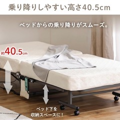 アイリスオーヤマ折りたたみ電動ベッドの画像
