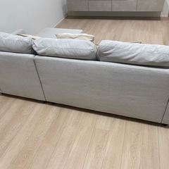 ニトリ 3人がけL型ソファベット(収納あり)の画像