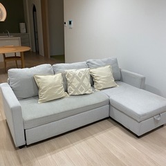 ニトリ 3人がけL型ソファベット(収納あり)の画像