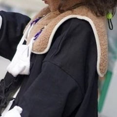 韓国ブランドオートミールネックカバーの画像