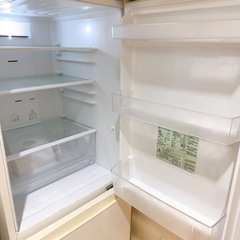 【11/16までの引取】AQUA 2ドア 冷蔵庫 184L ミルク AQR-18D-Wの画像