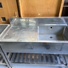 業務用厨房　Lpガスコンロ　シンクx2 セットの画像