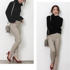 2着　サンフラワー　裏起毛　スキニーパンツ　の画像