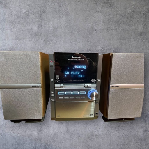 Panasonic CD MDカセットミニコンポ　 SA-PM77MD