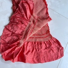 帯あげ　絞り　シルク　着物小物の画像