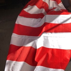 紅白の垂れ幕No.1、垂れ幕、店頭販売用、赤白の画像