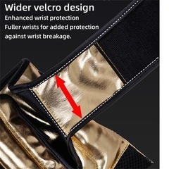 ティーンエイジャー向けの戦いボクシンググローブ、プロスタイルのトレーニンググローブ6-14オンス、トリプルコンビネーションライナー パームデザイン、ボクシング、キックボクシングの画像