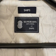 SHIPS ステンカラーコート Super140’s ウール Lの画像