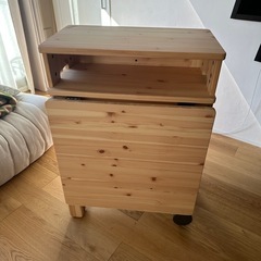 RESARÖ 可動式ドロップリーフテーブル 収納付きの画像