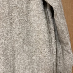 ニットワンピース　無地　ベージュの画像