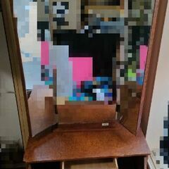 大型三面鏡　ドレッサー　鏡台　和家具　昭和レトロの画像