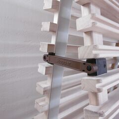 【購入予定者確定済】シングル すのこベッド 新品20000円 みやび格子 エアライズ 折りたたみ 簡単布団干しの画像