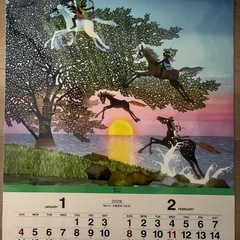 2026年 令和8年 藤城清治 カレンダーの画像