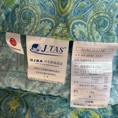 【売約済・新品】西川　羽毛かけ布団　シングルの画像