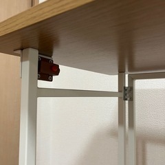 ニトリ　折りたたみサイドテーブル　キャスター付きの画像