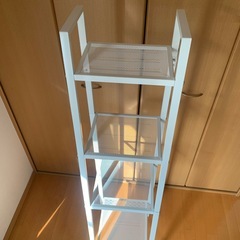 美品❗️IKEA オープンラック　白の画像