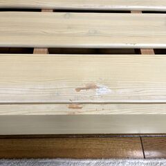 木製フレーム シングルベッド CASAVIVAマットレスの画像