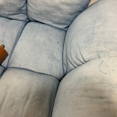 NITORI ソファ　デニム生地の画像