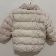 ユニクロ パフテックウォッシャブルパーカー 80 ナチュラル（白）の画像