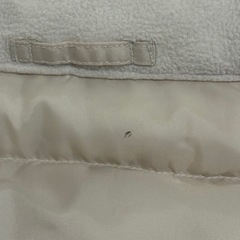 ユニクロ パフテックウォッシャブルパーカー 80 ナチュラル（白）の画像